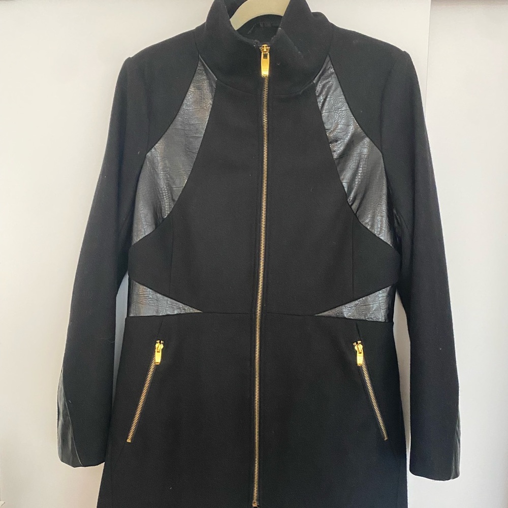 Via spiga black wool coat
